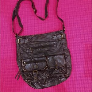 Brown Leather Shoulder Bag